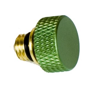 Advanced Rotator Coloured Detent Plunger Knob - Green
