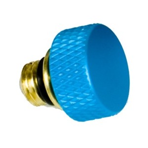 Advanced Rotator Coloured Detent Plunger Knob - Light Blue