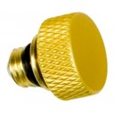 Advanced Rotator Coloured Detent Plunger Knob - Brass