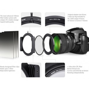 NiSi 100mm Aluminium Filter Holder Kit V5